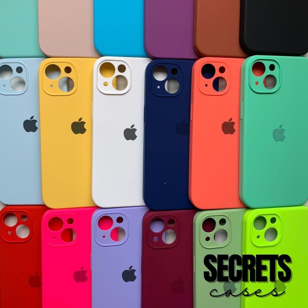 Case Capinha Para iPhone 14 Câmera Fechada Silicone Aveludada Protetora