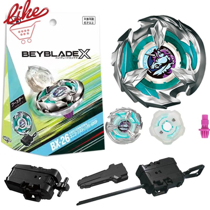 Gyro X BX-26 Unicorn Sting Xtreme Com Conjunto De Pega De Lançador Para Gyro Kid Toys for Children Boy Birthday Gift