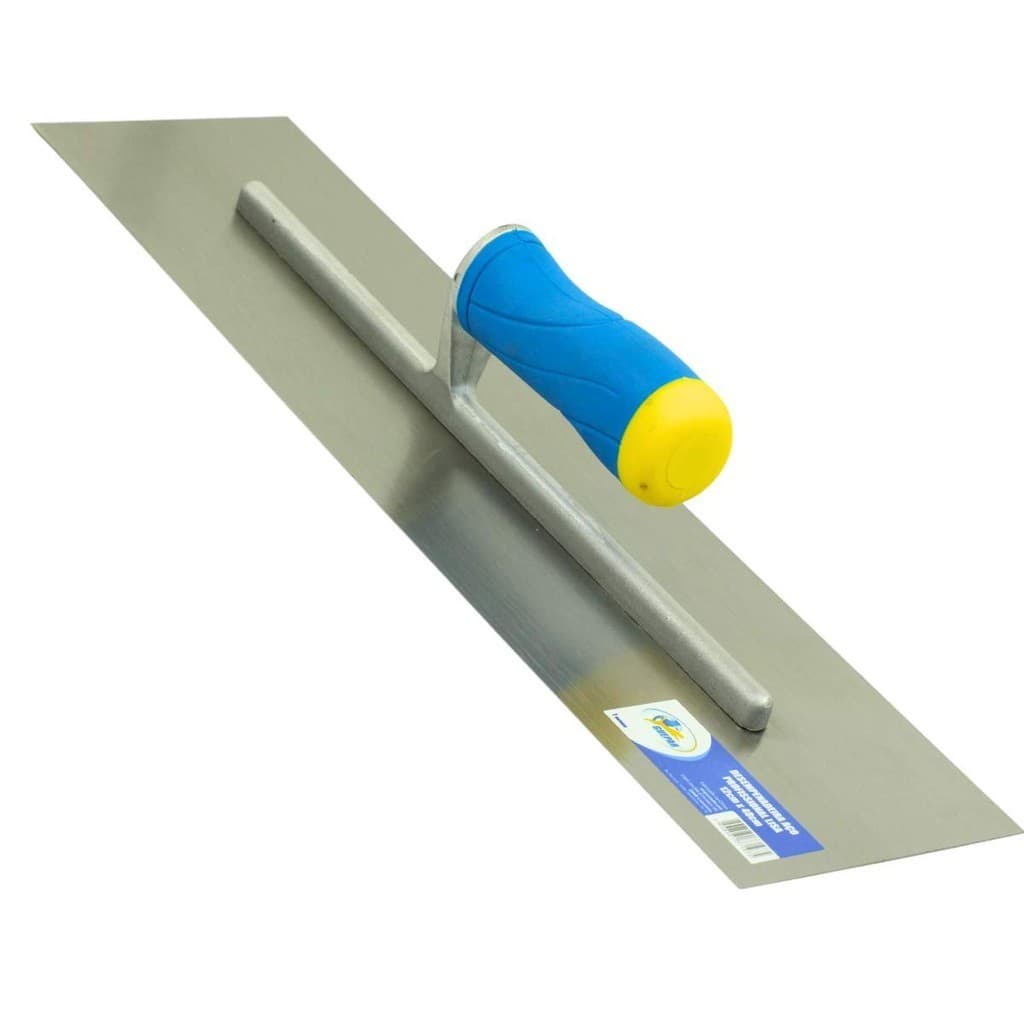 Desempenadeira Profissional De Aço, Lisa, Grande 12 X 48 Cm Guepar para obra, construção