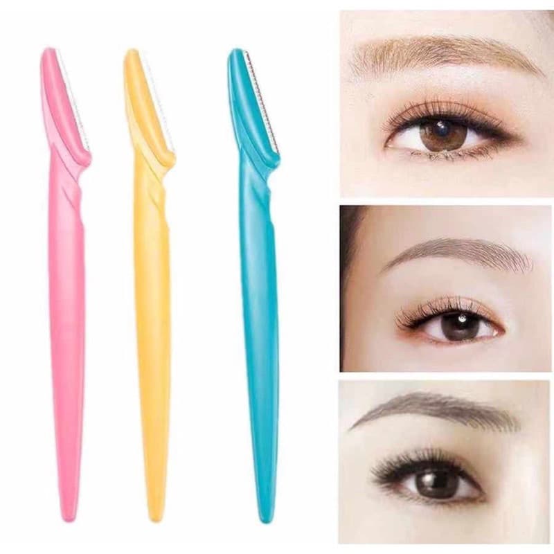 Lâminas Sobrancelha e Rosto,  kit com 3 Navalha Depilação Dermaplaning design Lolita