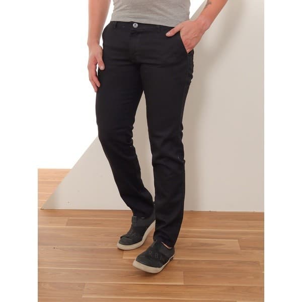 Calça Masculina Skinny Sarja Preta Premium Confortável Elastano Casual Alta Qualidade Estilo Urbano Versátil Moderna