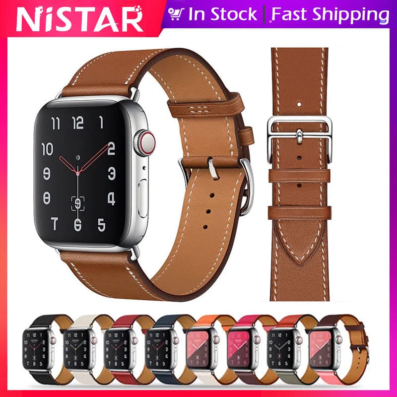 NiSTRA Fivela Metálica De Couro Retrô Smartwatch Relógio Inteligente Para Apple Ultra/SE/9/8/7/6/5/4/3/2/1 , Casual Pulseira De Um Laço iWatch 49mm 45mm 41mm 44mm 40mm 42mm 38mm