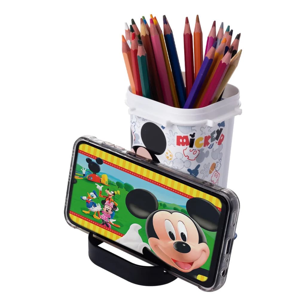 Organizador Porta Lápis e Caneta Mickey com Suporte para Celular Plasutil