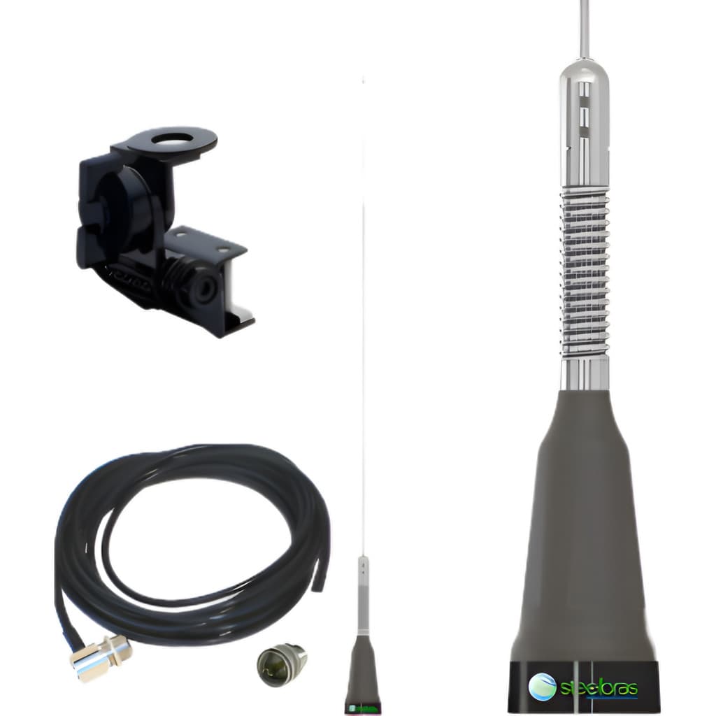 Antena Móvel Vhf 5/8 Evolution Base Uhf Cabo S Calha Ap20189