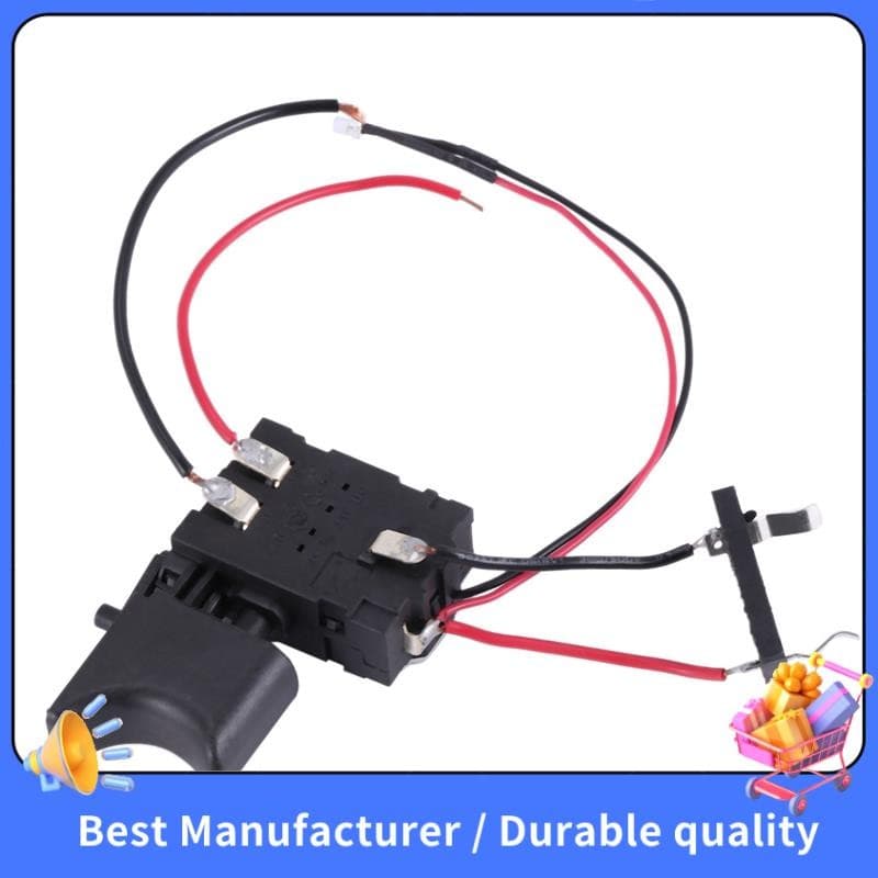 DC 7.2 V-24 16A Interruptor De Controle De Furadeira Elétrica Gatilho Sem Fio Com Luz Pequena Para Ferramenta