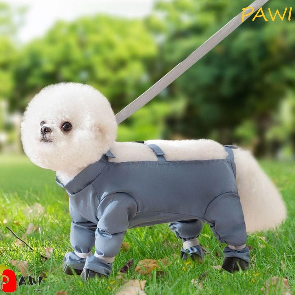 Calças À Prova De Poeira PAWI Pets , Alças Ajustáveis , Macacão Impermeável Antiderrapante Para Cães , Fácil De Limpar