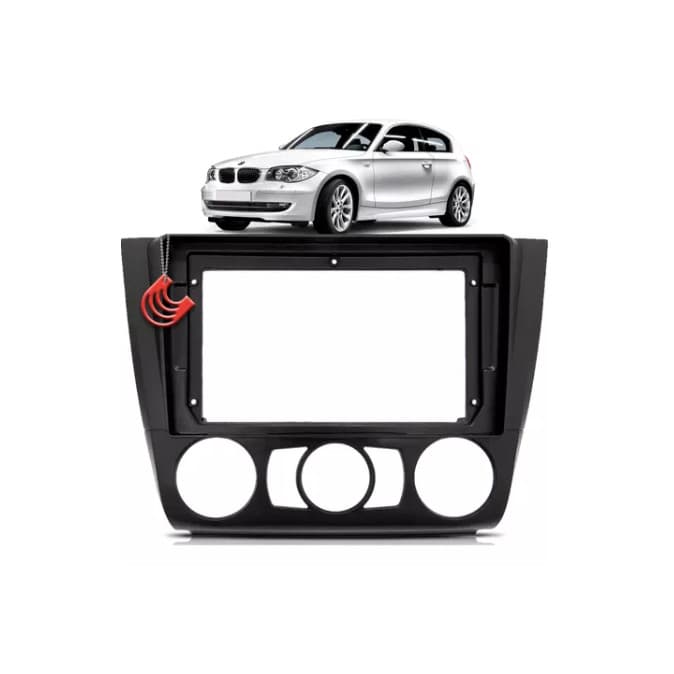 Moldura Painel  9 Polegadas BMW Serie 1 04/11 Ar Analógico