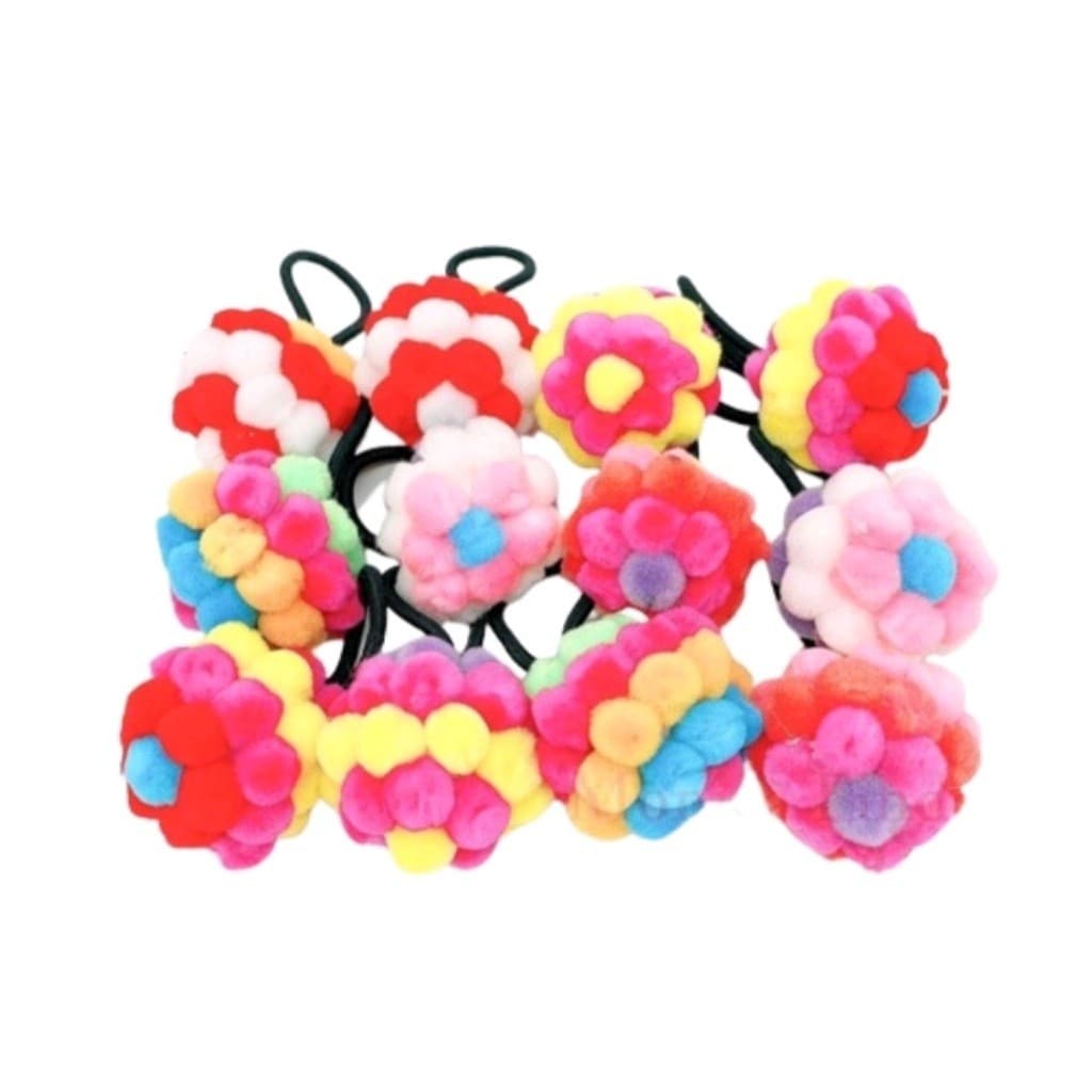 Xuxinha Bolinhas  Rabico laço Pompom unidade Muito Bonita