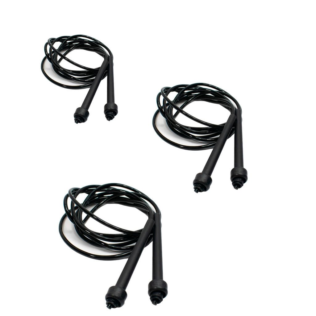 Kit 3 Cordas De Pular Sports Religion Ajustável - 2,90m