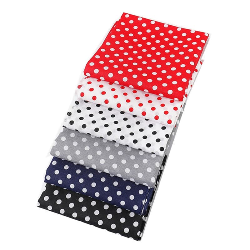 3 Pçs 50x50cm 100 % Algodão Retro Bolinhas Impresso Bandana Masculino Feminino Lenços Quadrados Bandanas Chá Festa Favor