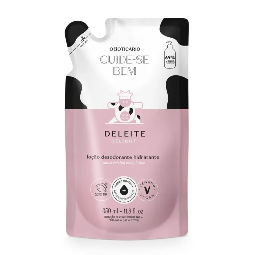 Refil Hidratante Corporal Cuide-se Bem Deleite 350ml (Embalagem Nova) - O Boticário