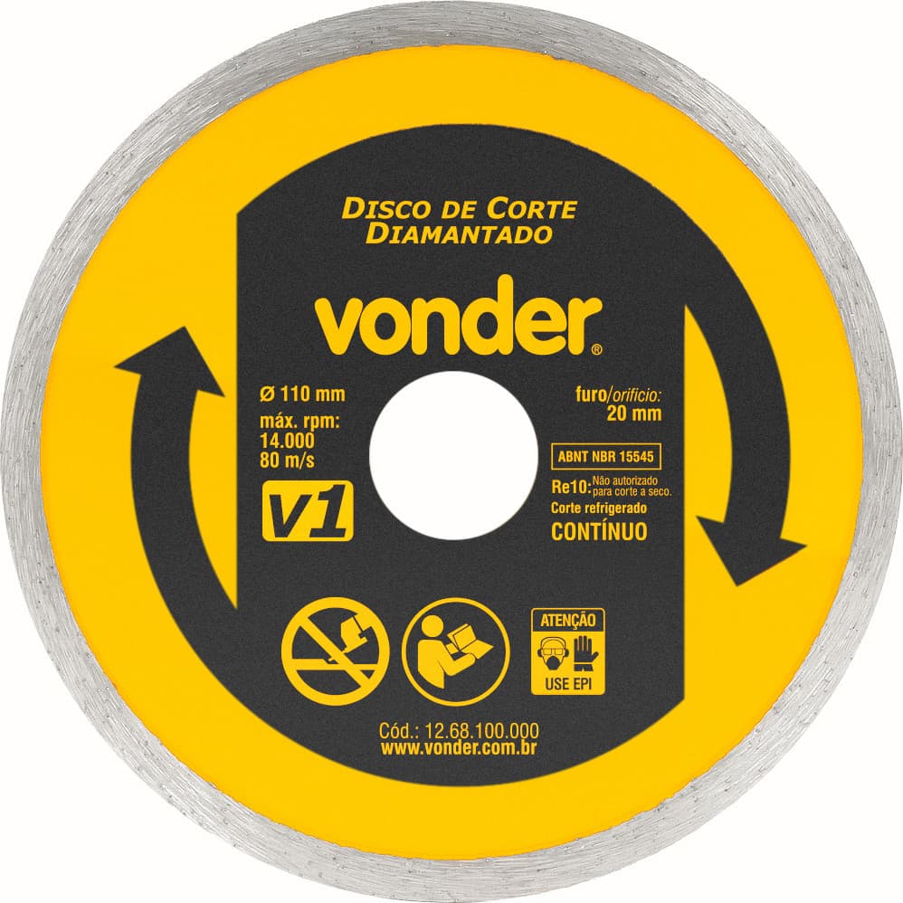 Disco Diamantado Marmore /Granito 20mm Continuo Vonder