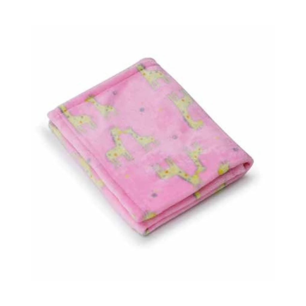 Cobertor Fofy Baby Girafinhas Cor Rosa REF.: LB12