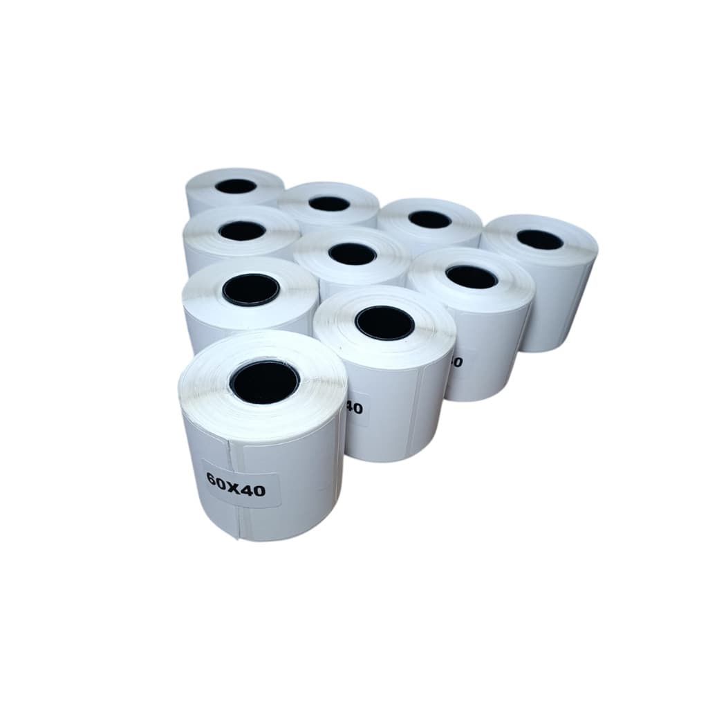 10 Rolos Etiqueta Térmica 60x40 P/ Balança, Impressora Térmica Argox Zebra Ramuza