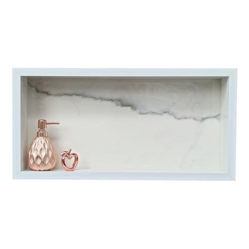 Nicho Porcelanato Banheiros Calacata Ice 60x32cm