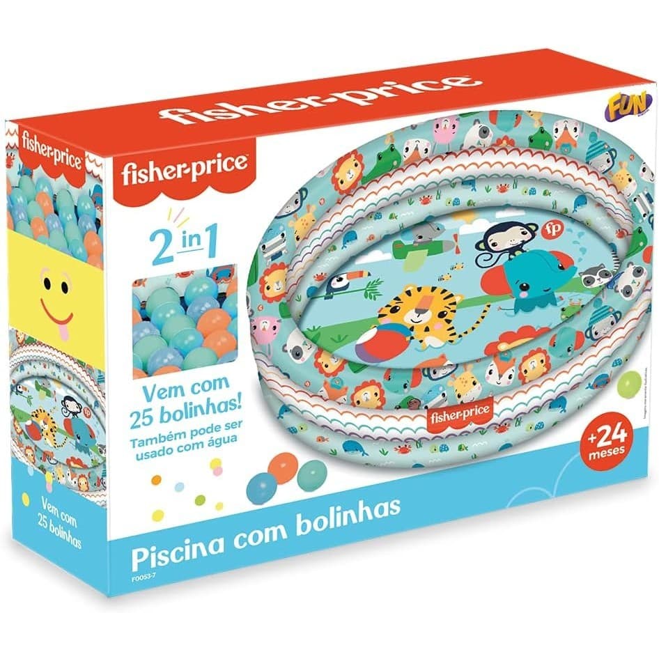 Fisher Price Piscina de Bolinhas com 25 Bolinhas Fun F00537