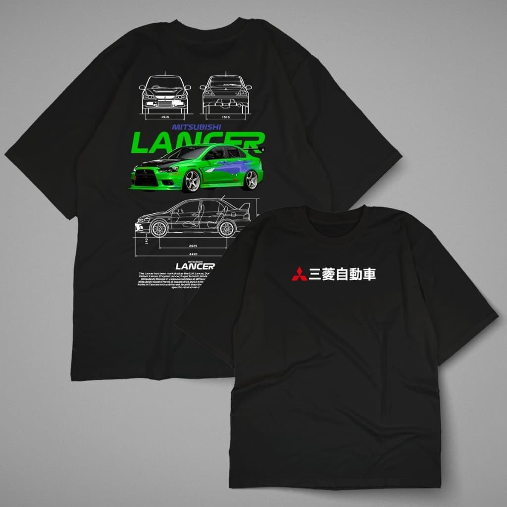 Nova Camiseta Mitsubishi Lancer  unissex 100% algodão Lançamento Modelos Novos Granfina Shops Garanta a Já a Sua!