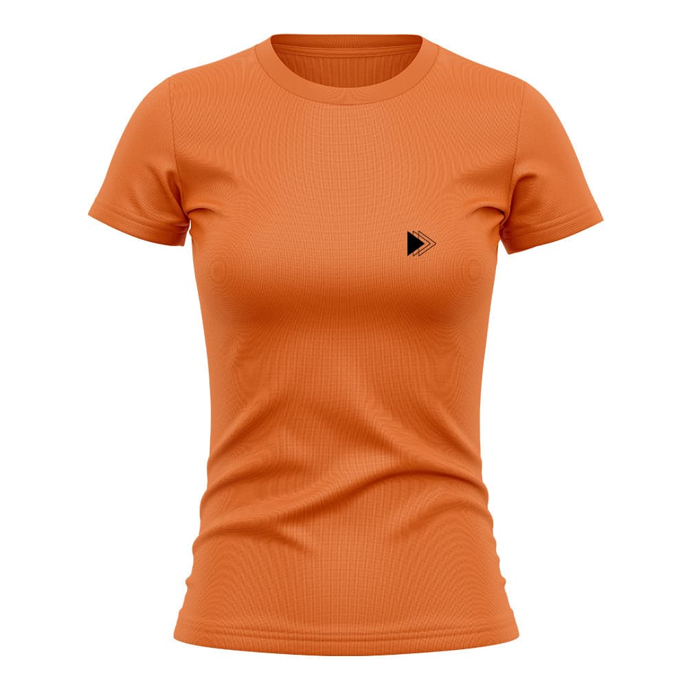 Camiseta Feminina Manga Curta Proteção Solar UV Estampada Triângulos