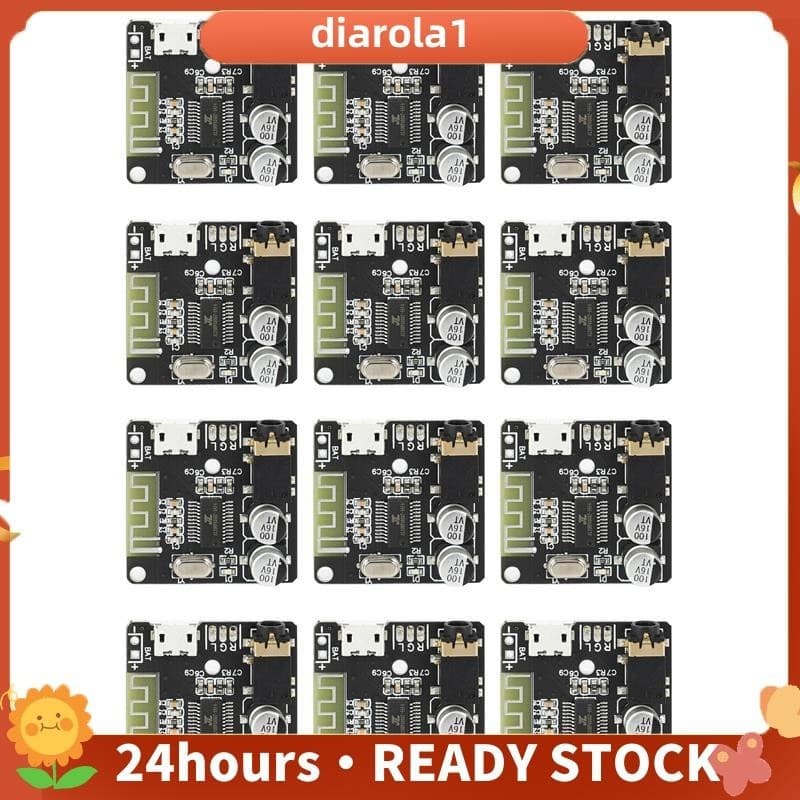 12Pcs VHM-314 V . 20 Placa Receptor De Áudio Bluetooth 5.0 MP3 Decodificadora Sem Perdas Com Carregamento De Bateria De Lítio