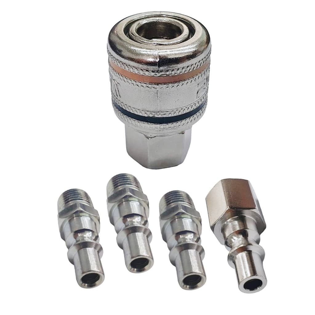 Kit Conexão Engate Rápido Compressor 1/4 + Pinos Macho Femea