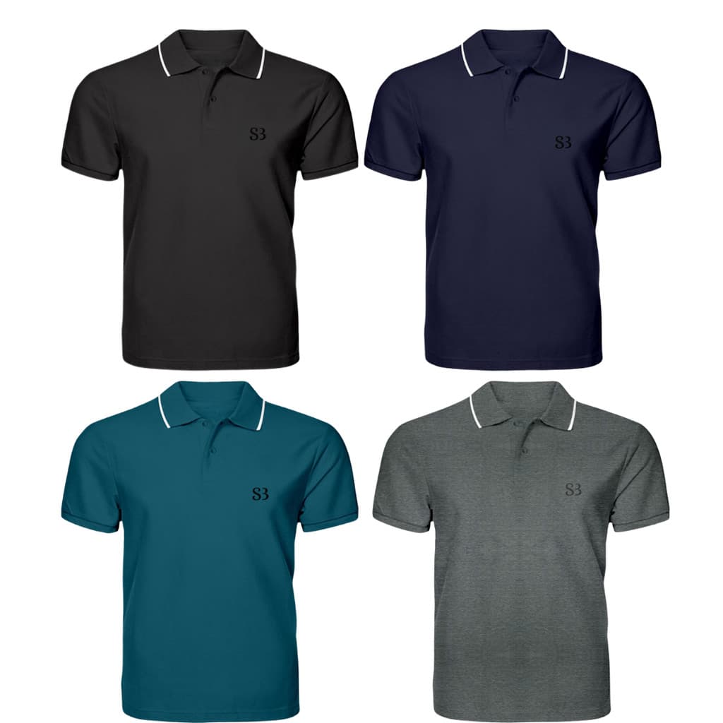Kit 4 Camisas Blusas Gola Polo Algodão Piquet Tamanhos Grandes Especiais Plus Size G7 G8 G9