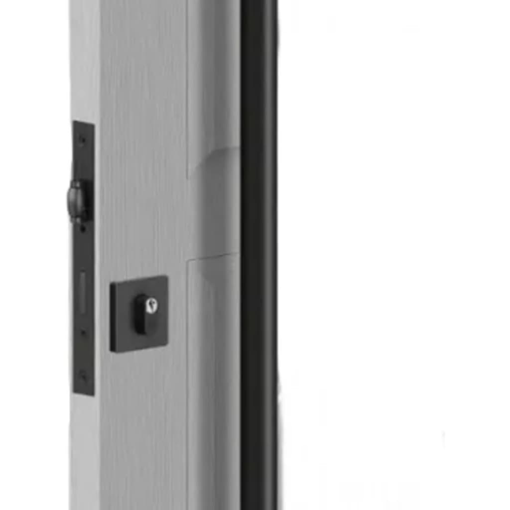 FECHADURA 3F ROSETA QUADRADA ROLETE - PRETO FOSCO