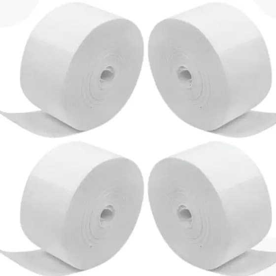 4 rolos - Papel Falso Tecido Lenço Depilação TNT 50mt Cera Fácil