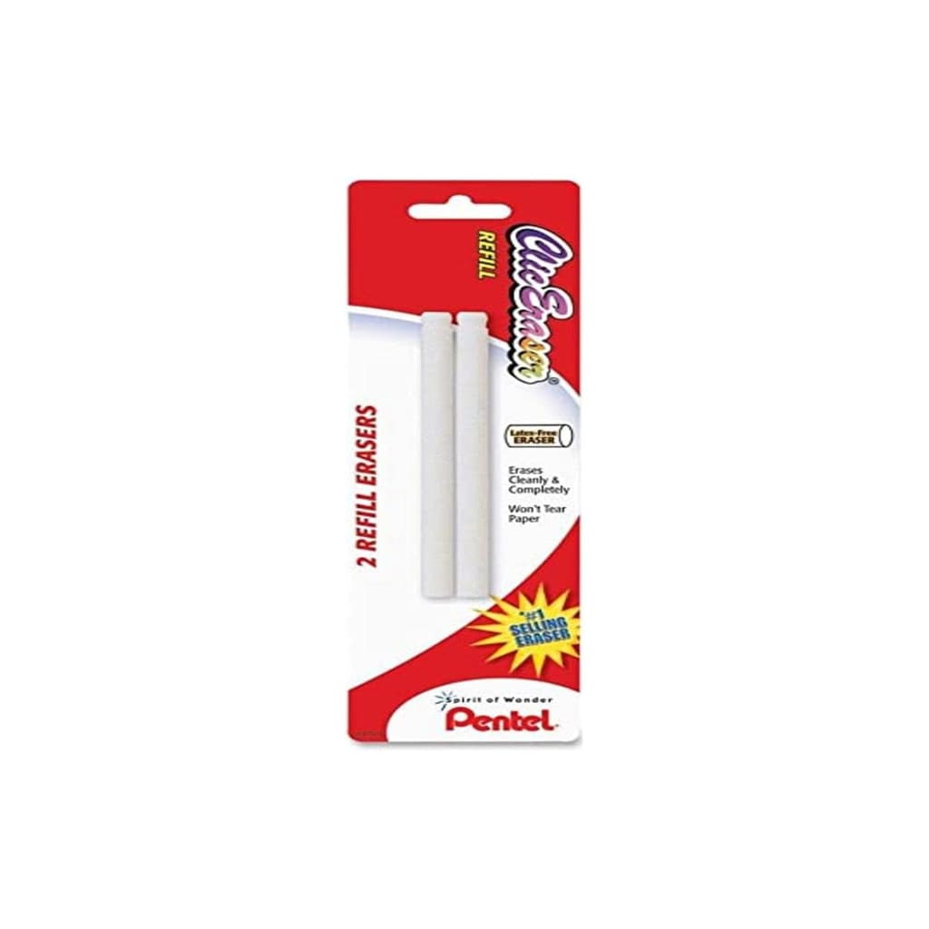 REFIL BORRAC LAPISEIRA C/2 PENTEL EM BLISTER