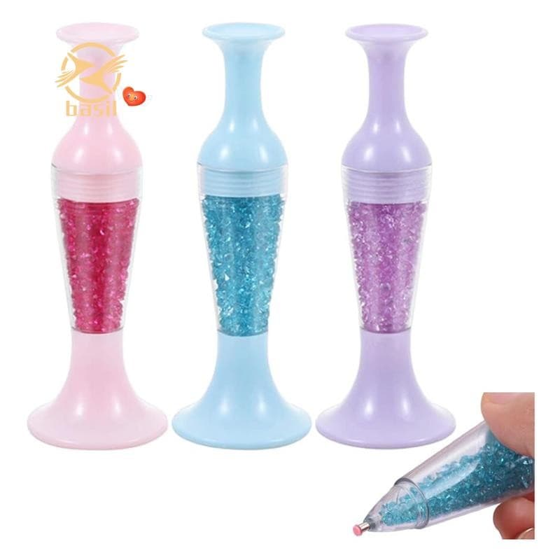 💡3 Pçs Caneta De Pintura De Arte Diamante , Kits De Canetas De Acessórios Ferramenta De Pontilhamento
