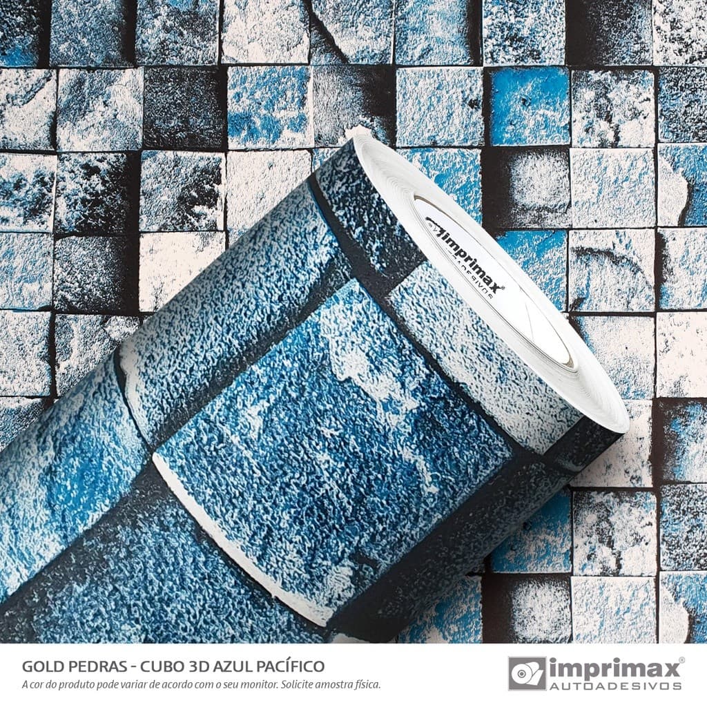 Papel de Parede Lavavel Cozinha Azul Pacifico 3d 0,40x1,00Mt