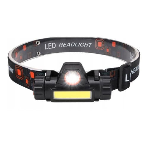 Lanterna De Cabeça Testa com Led Farolete Recarregável