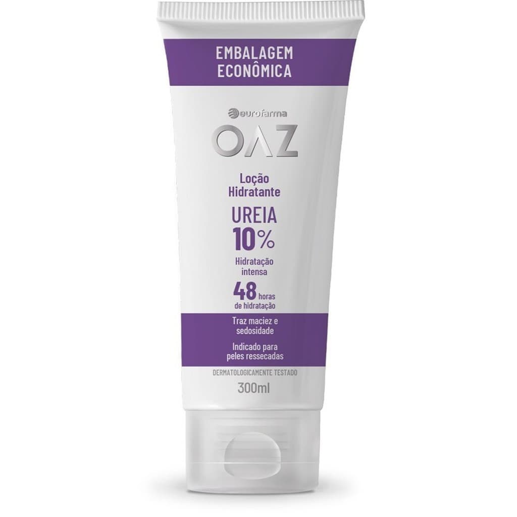 OAZ Loção Hidratante com 10% de Ureia Hidratação Intensa 48 Horas 300ml Eurofarma