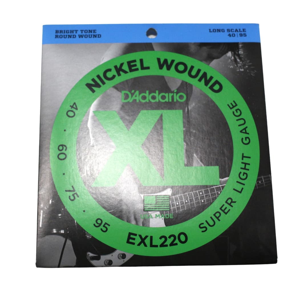 Encordoamento Contra Baixo 4 Cordas Daddario Xl 040 Exl220