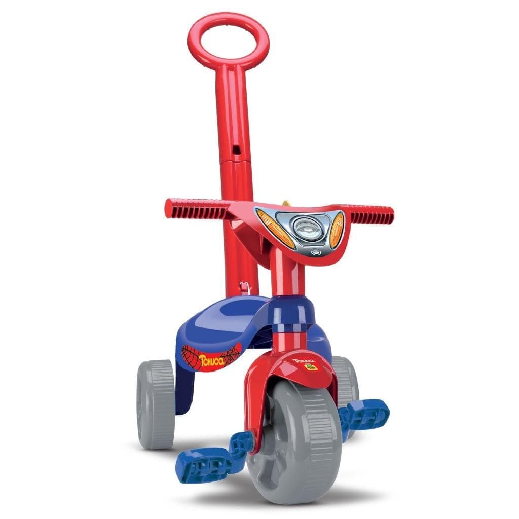 Motoca Velotrol Triciclo Tchuco Completo Menino C/ Empurrador, Pedal - Samba Toys
