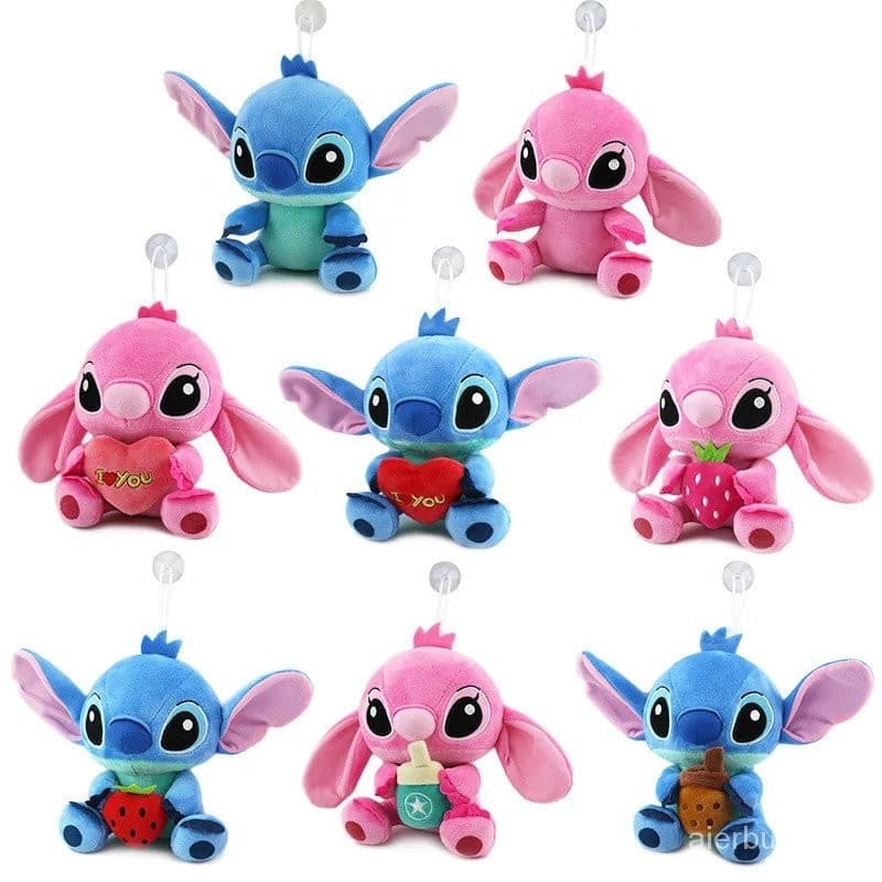 Disney Plush Starry Baby Stitch Toys Doll Machine Casal Plushie Acessórios Para Carros De Almofada Brinquedos Criativos Q1AX