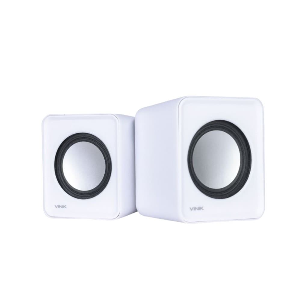 Caixa De Som 2.0 Usb 5V 2X1W - Vs-1 Cor Branca - Vinik