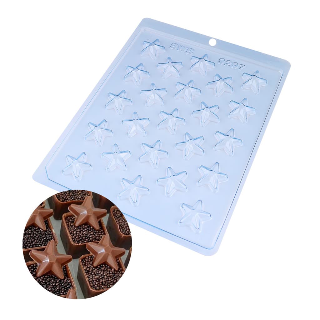 Forma Chocolate MINI ESTRELA Cod. 9297 Tradicional Simples BWB