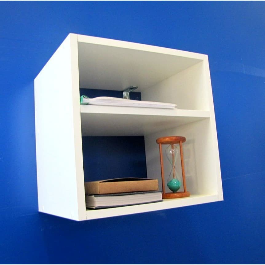 Nicho Organizador Criado  Mudo Mesa de Cabeceira Mdf Branco 35x35x30 Cm Multiuso G1