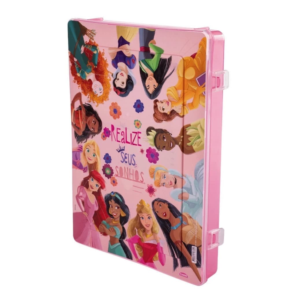 Pasta Escolar Organizador Para Documentos Princesas Disney