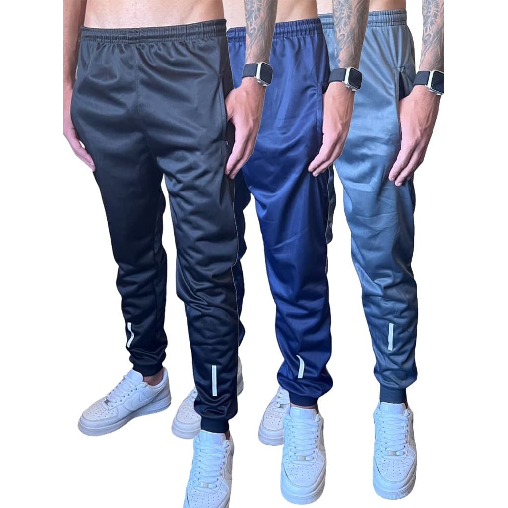 Kit 03 Calças Jogger Masculinas Lisa Sem Estampa Promoção!!!