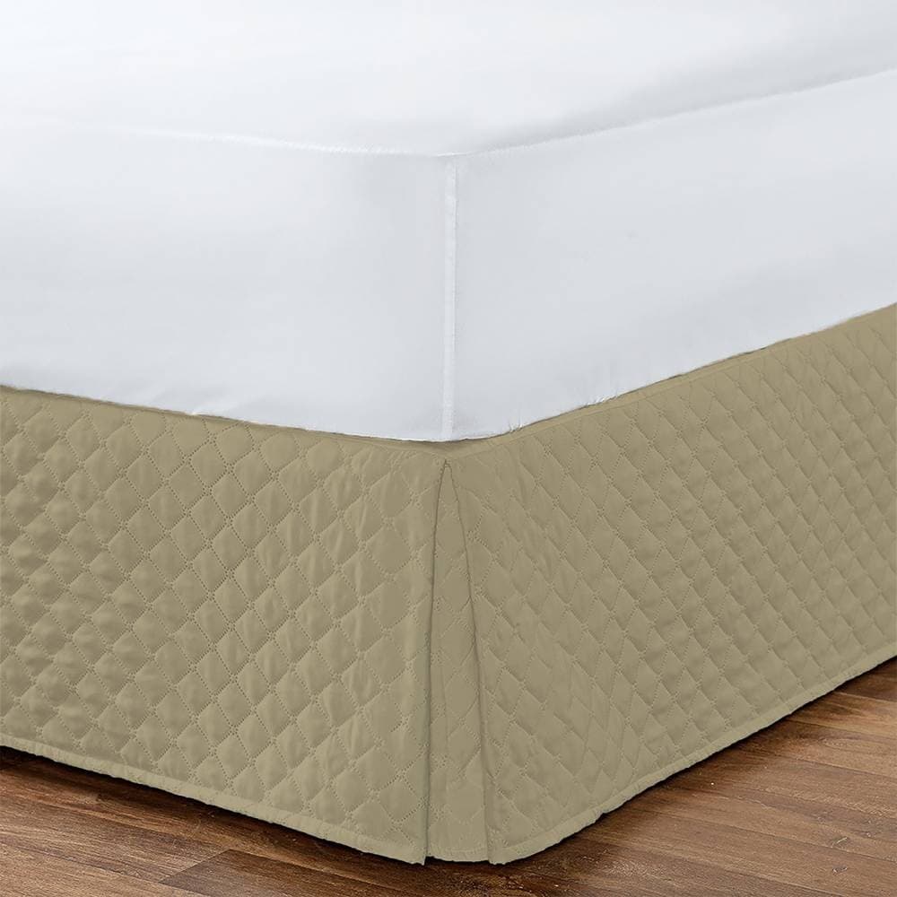 Saia Box Matelada Protetor Para Box Cama Solteiro/Casal/Queen/King Ultrassonica Sofisticada 1 Peça