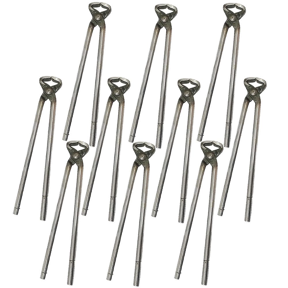 Turquesa-Kit 10 Torquês Artesanal Pino de Aço Pedreiro Obra