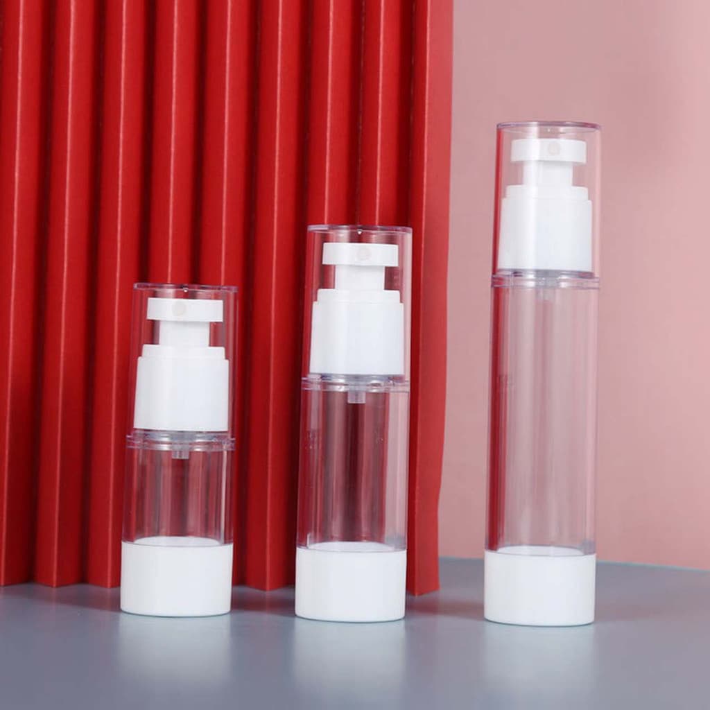 Frasco Pump por Pressão em 3 tamanhos para Creme Sérum Produtos Cosméticos