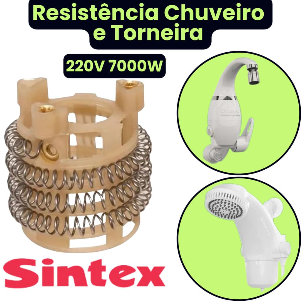 Resistência Chuveiro Torneira Eletrônica 220v 7000w Sintex