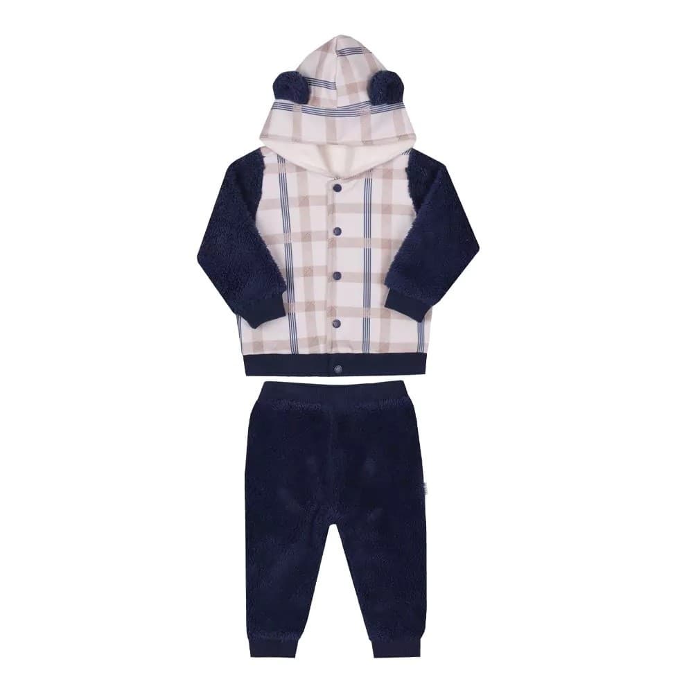 Conjunto Bebê Menino Paraiso C/ Jaqueta Dupla Inverno 14659