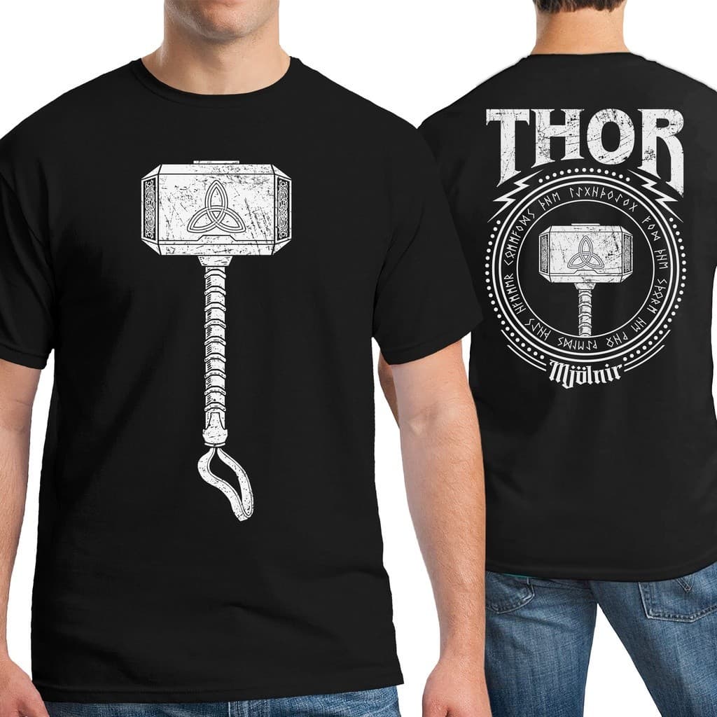 Camiseta Masculina Thor herói da Marvel Estampa frente e ConstaMAYC