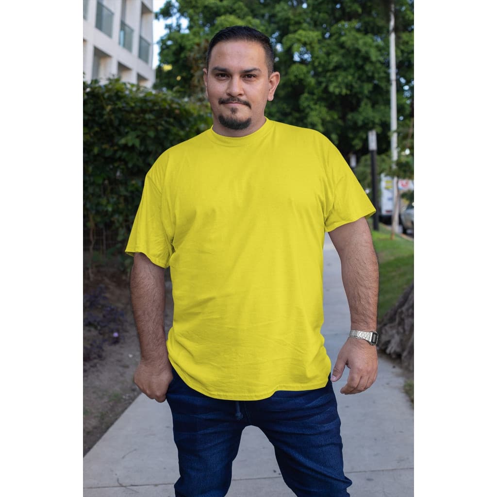 Camiseta Masculina Plus Size Lisa Sem Estampa Cores Especiais Algodão Confortável G1 G2 G3
