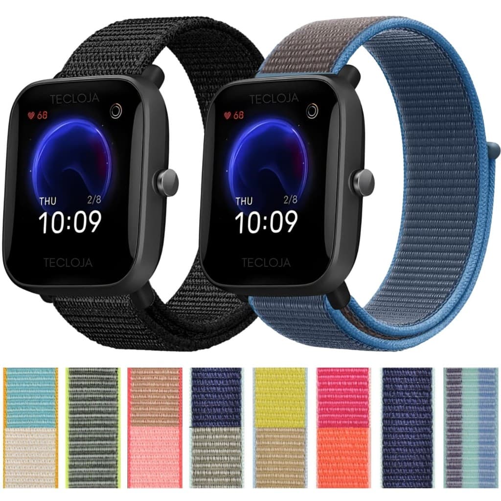 Pulseira Para Amazfit Bip U Pulseira Nylon Para Amazfit Bip U Pro Pulseira Nylon 20mm Amazfit Bip U
