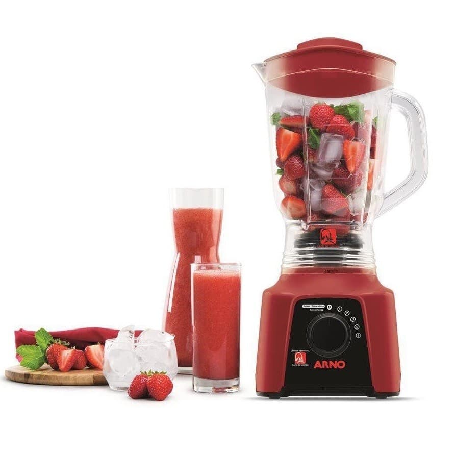 Liquidificador Arno 550w 5 Velocidades 220v Luxx Red