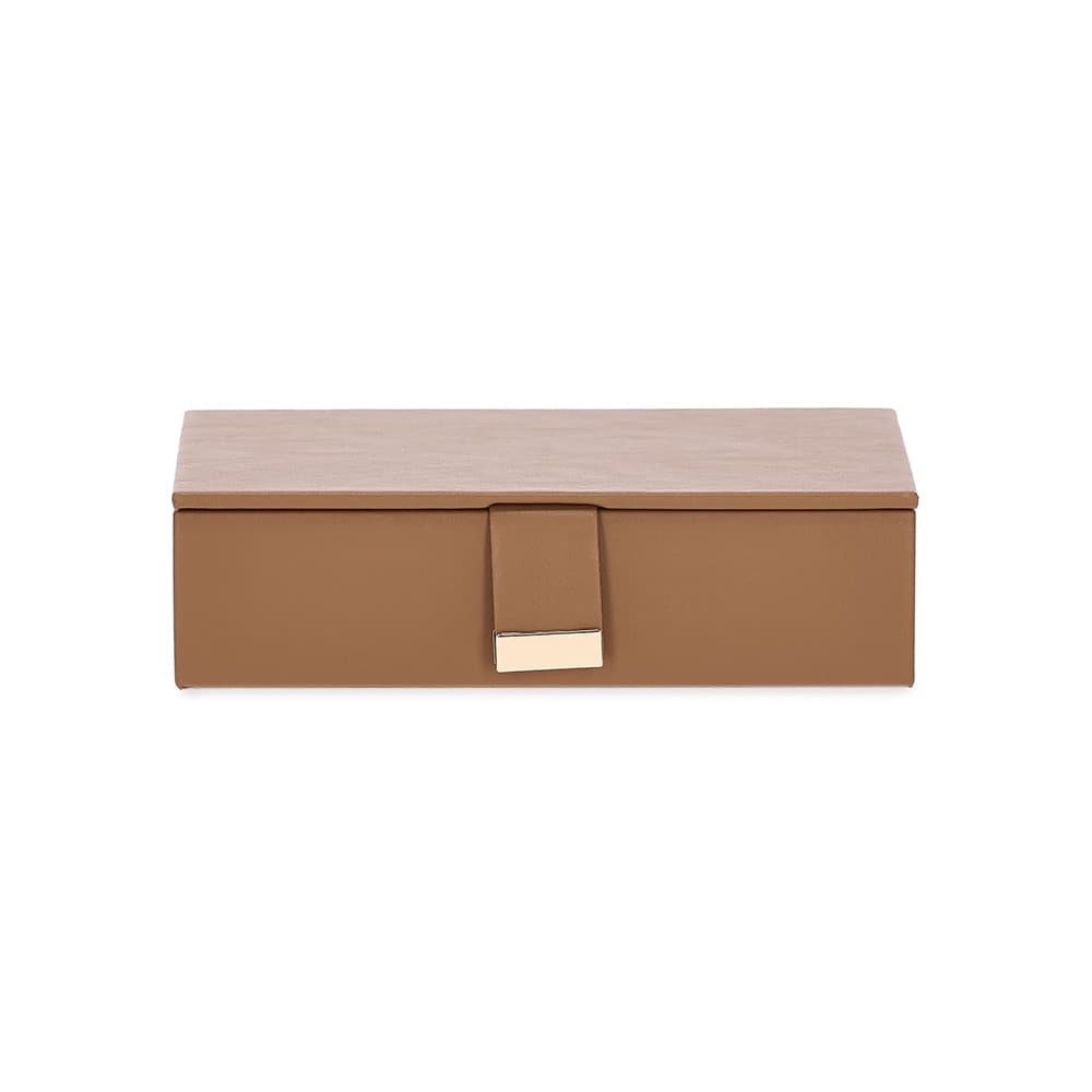 Caixa em MDF com Revestimento em PU Marrom 6.5x24x14.5cm - Mart